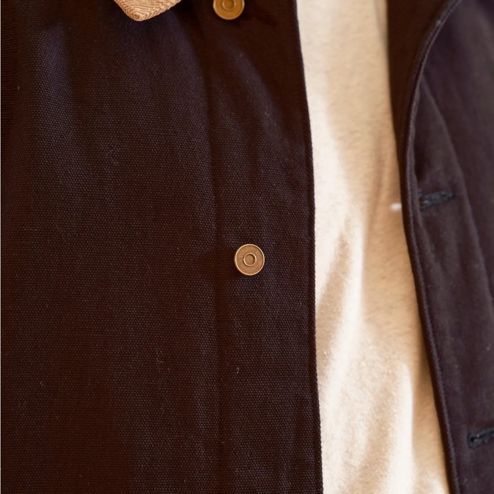 Black Button-Up Work Jacket